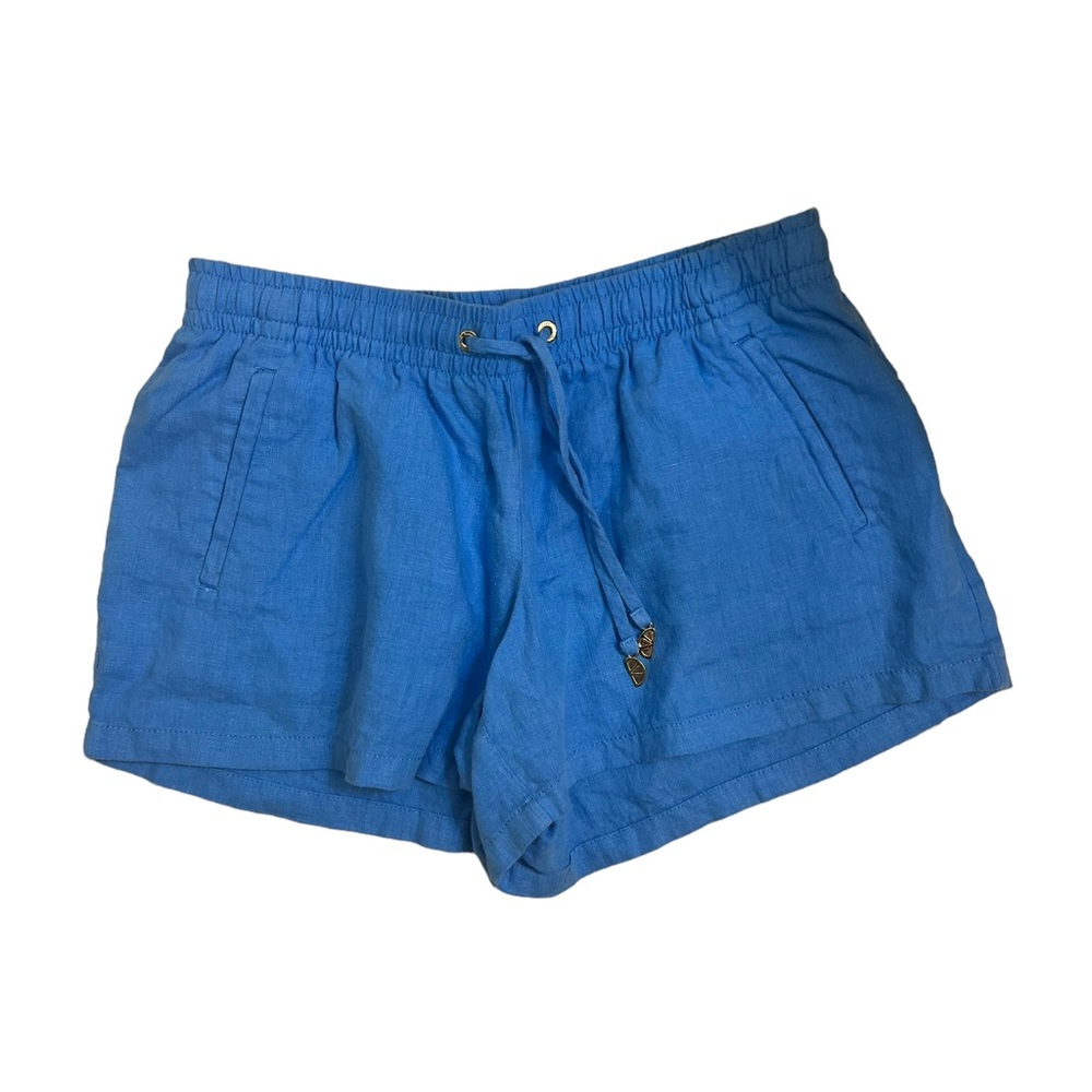 Lilly Pulitzer Baybreeze Linen Shorts Beckon Blue Size Small - Picture 3 of 8
